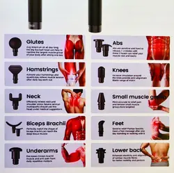 ماساژور تفنگی حرفه ای کیف چرمی ( گان ماساژ ) MDHL