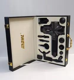 ماساژور تفنگی حرفه ای کیف چرمی ( گان ماساژ ) MDHL