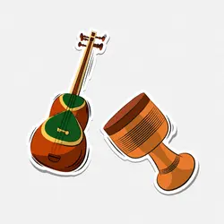 استیکر تار و تمبک