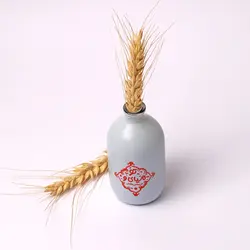 گلدان شیشه ای رنگی با شعار تو میای و...
