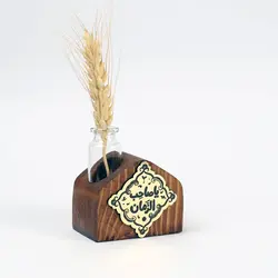 گلدان چوبی کلبه با شعار یا صاحب الزمان