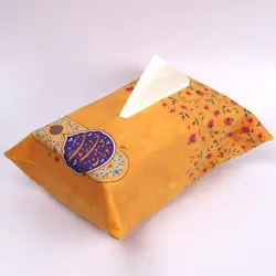 جا دستمال کاغذی مخمل زرد با شعار تو را من چشم در راهم