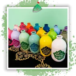 گلدان رنگی رنگی مزین به نام امام زمان