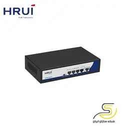 سوئیچ شبکه 4 پورت POE  اچ آر یو آی مدل  HR900-AF-41N