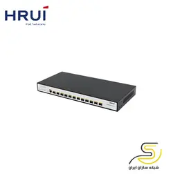 سوئیچ شبکه فیبرنوری مدیریتی اچ ار یو ای  POE HR-SWTG3C12F