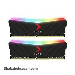 رم دسکتاپ DDR4 دو کاناله 3200مگا هرتز CL16 پی ان وای مدل XLR8 RGB ظرفیت 16 گیگا بایت