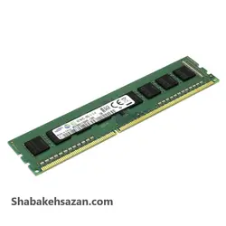 رم کامپیوتر سامسونگ مدل DDR3 1600MHz 240Pin DIMM 12800 ظرفیت 4 گیگابایت