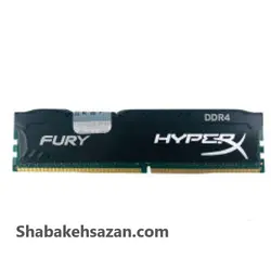 رم دسکتاپ DDR4 تک کاناله 2400 مگاهرتز CL15 کینگستون مدل HyperX Fury ظرفیت 16 گیگابایت