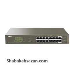 سوییچ 16 پورت POE تندا مدل TEG1116P-16-150W
