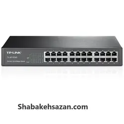 سوییچ 24 پورت مگابیتی و رکمونت تی پی-لینک مدل TL-SF1024D
