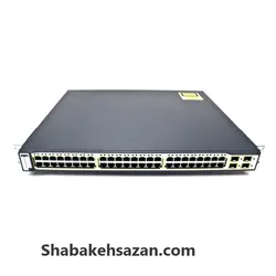 سوییچ 48 پورت POE سیسکو مدل WS-C3750-48PS-S