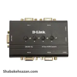 سوییچ 4 پورت KVM USB دی-لینک مدل DKVM‎-4U