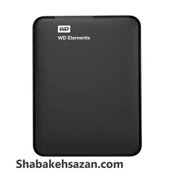 هارد اکسترنال وسترن دیجیتال مدل Elements ظرفیت 1 ترابایت