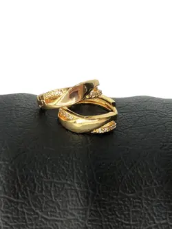 گوشواره حلقه ای نگین دار