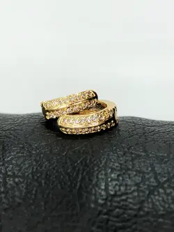 گوشواره حلقه ای نگین دار