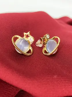 گوشواره میخی طرح زحل