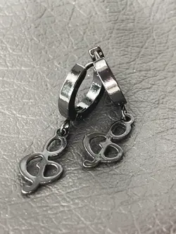 گوشواره حلقه ای موزیکال مشکی