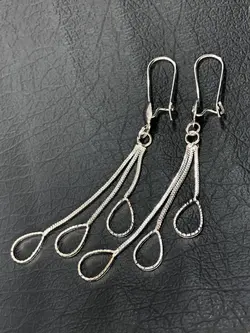 گوشواره آویز طرح سه اشک