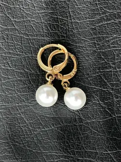 گوشواره حلقه ای مرواریدی