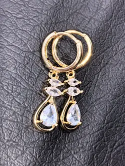 گوشواره طرح کریستالی