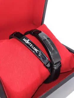 ست دستبند چرم مشکی