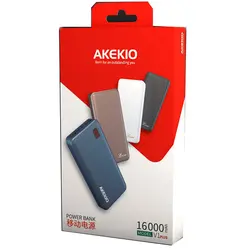 پاوربانک آککیو مدل V1plus ظرفیت 16000 میلی آمپر ساعت