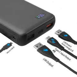 پاوربانک پرووان مدل PM-13 ظرفیت 20000 میلی آمپر ساعت