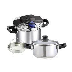 زودپز استیل دو قلو 4+6 لیتر دلمونتی مدل DL1040