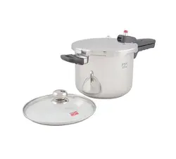 زودپز پارس استیل 6 لیتر با درب پیرکس