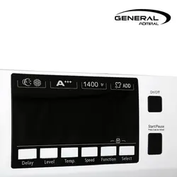 ماشین لباسشویی جنرال آدمیرال مدل FTU-4806 درب فضایی سیلور