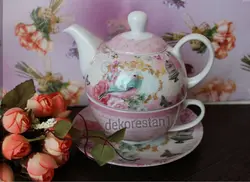 قوری فنجان تک نفره انجل