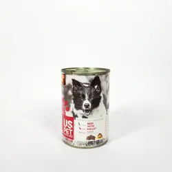 كنسرو Us Pet مخصوص سگ بالغ با طعم گوشت گاو و ارزن 400 گرمي