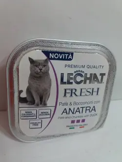 کنسرو lechat گربه با مزه اردک