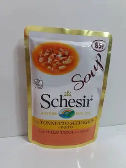 سوپ گربه schesir با ماهی تن و انبه
