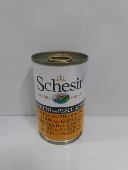 کنسرو ماهی تن و ساردین گربه 140 گرمی