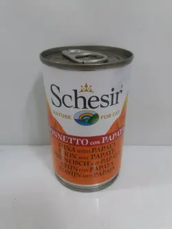 کنسرو شسیر گربه 140 گرمی ماهی و انبه