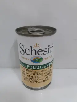 کنسرو شسیر گربه 140 گرمی مرغ و برنج