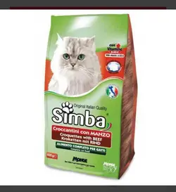 غذای خشک گربه بالغ سیمبا با مزه گوشت