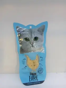 بستنی گربه kit cat  با طعم گوشت مرغ و ماهی دودی