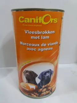 کنسرو سگ canifors طعم گوشت گوسفند 1250 گرمی