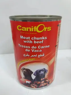 کنسرو سگ canifors طعم گوشت گاو