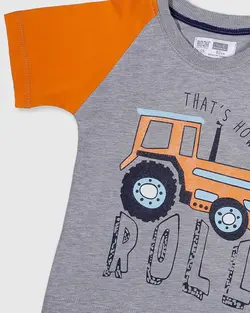 تیشرت پسرانه رگلان _ طرح تراکتور ( 18 ماه تا 7 سال )