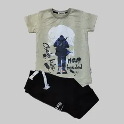 تیشرت و شلوارک تریکو پسرانه طرح نینجا (6 تا 8 سال)