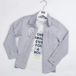 شومیز پسرانه و تیشرت پسرانه طرح موشک ( 2 تا 6 سال )