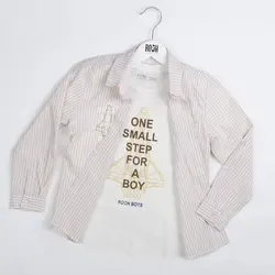 شومیز پسرانه و تیشرت پسرانه طرح موشک ( 2 تا 6 سال )