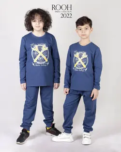 بلوز وشلوار پسرانه طرح lightning_ست خانواده ( 6 تا 10 سال )