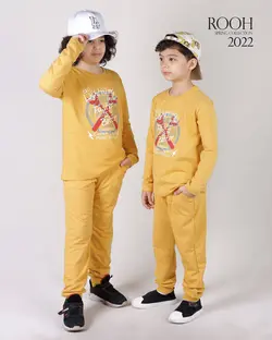 بلوز وشلوار پسرانه طرح lightning_ست خانواده ( 6 تا 10 سال )