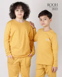 بلوز وشلوار پسرانه طرح ROOH_ست خانواده ( 6 تا 10 سال )