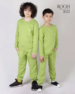 بلوز وشلوار پسرانه طرح ROOH_ست خانواده ( 6 تا 10 سال )