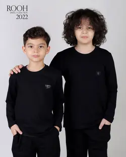 بلوز وشلوار پسرانه طرح ROOH_ست خانواده ( 6 تا 10 سال )